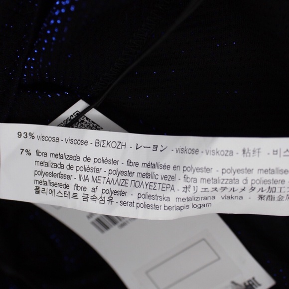 Zara NWT Shimmer Metallic Blue Draped Top with Open Draped Back & Tie Detail XS - Picture 6 of 8